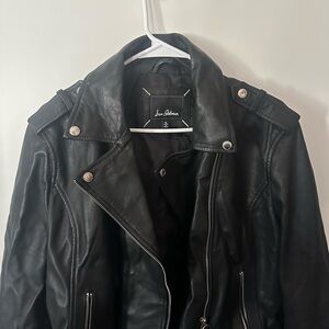 Sam Edelman Classic Black Leather Jacket